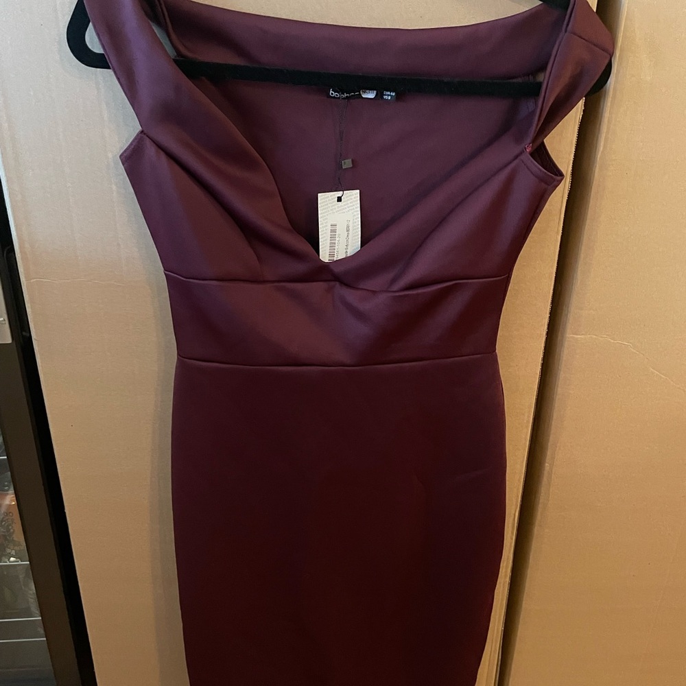 Burgundy dress